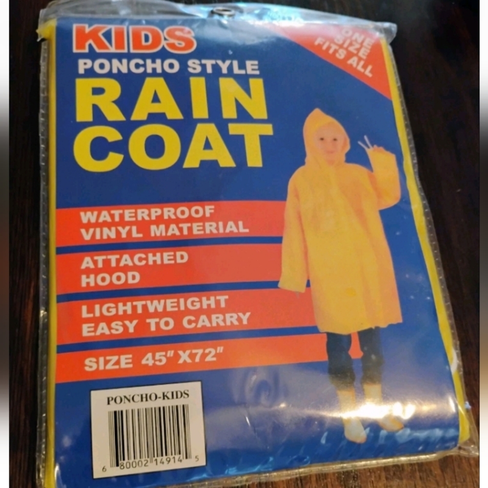 Yellow Rain Coat For Kids